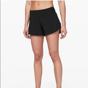 Lululemon Speed Up Shorts 4” inseam (black)